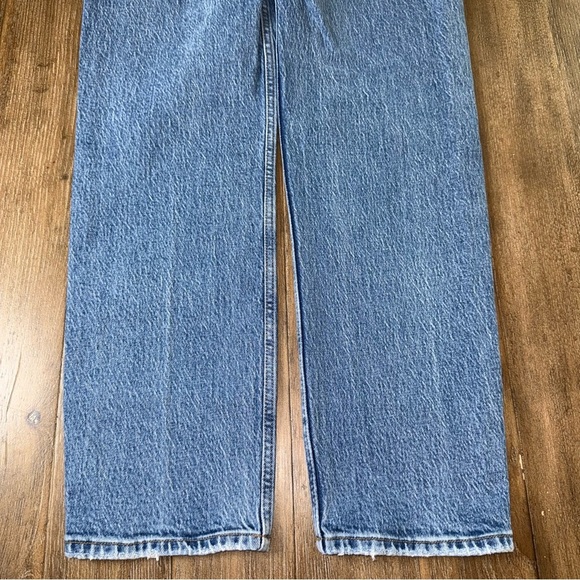 Abercrombie & Fitch The Dad High Rise Denim Jeans Medium Wash straight leg - Picture 12 of 13